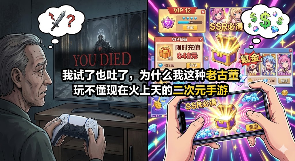 为什么我这种“老古董”玩不懂现在火上天的二次元手游